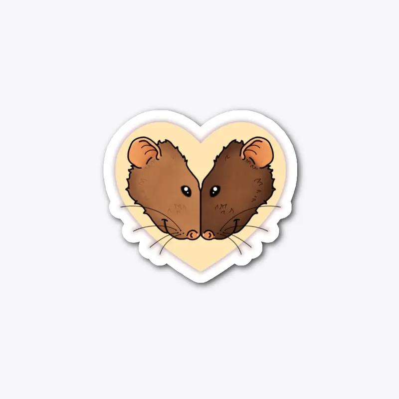 The Happiest Rat - Loveheart Logo