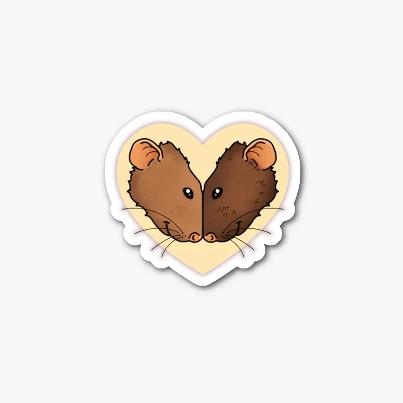 The Happiest Rat - Loveheart Logo